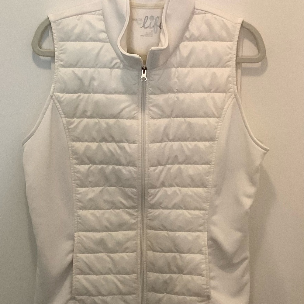 made for life White Quilted Puffer Vest